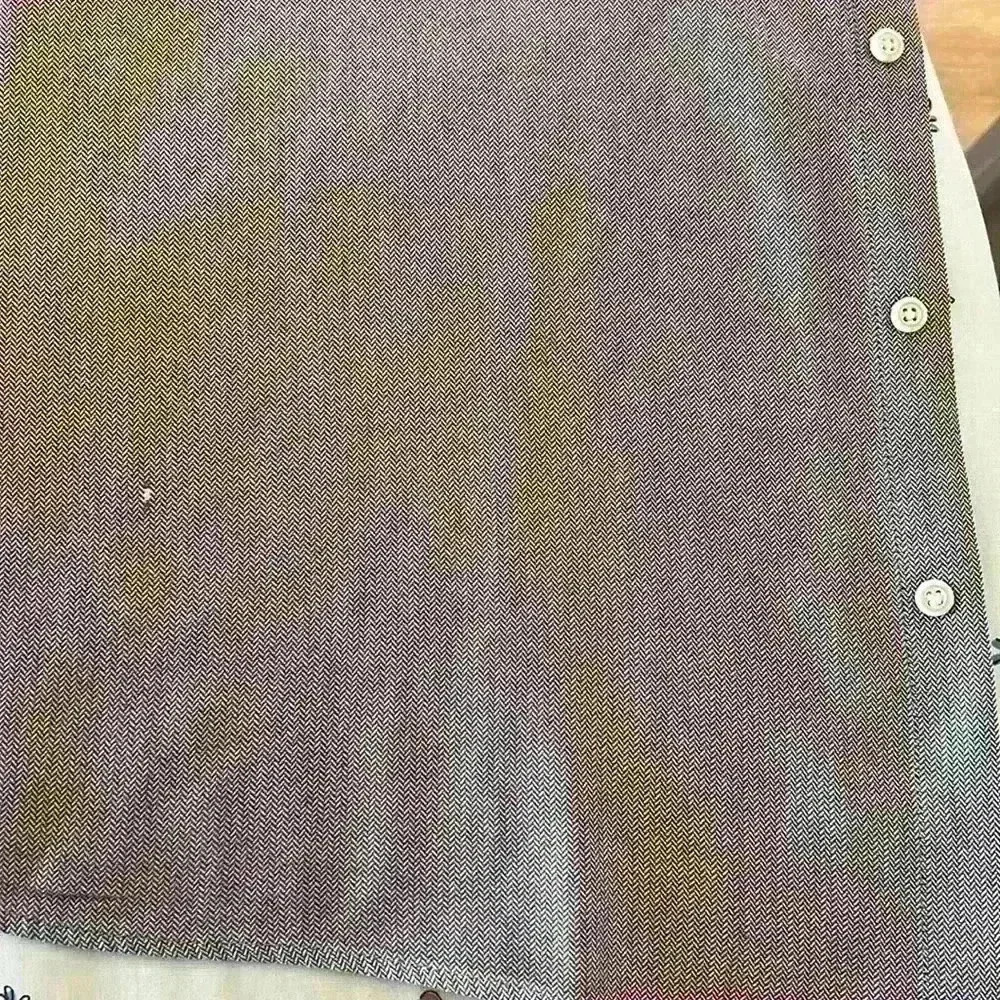 Goodthreads herringbone twill purple shirt. Size XL - Picture 5 of 6